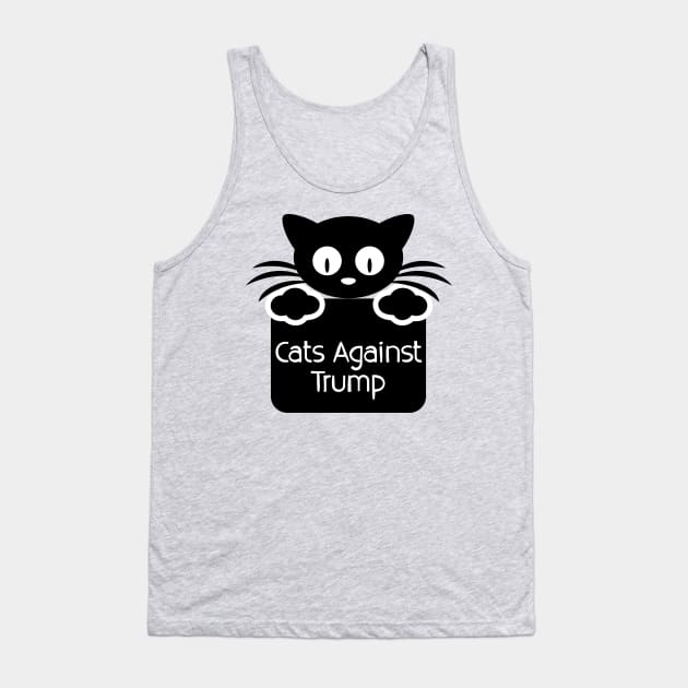 Protest Cat: Cats Against Trump Tank Top by Arrow